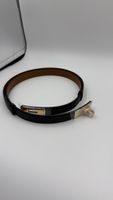 Black/gold color Leather Belt