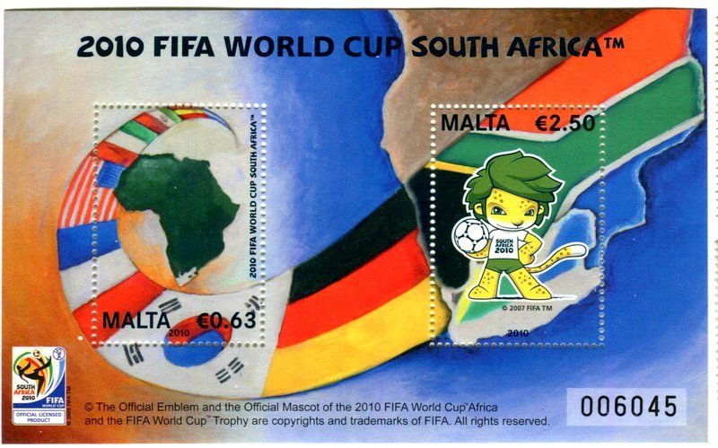 Tous les timbres: Block "Fussball". Malta – Neuf avec emballage d'origine à Basel par Butsch5