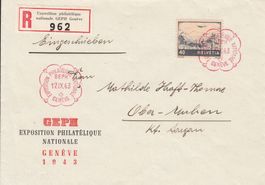 GEPH-Brief mit FD-Stempel 17.9.43, jedoch Flugpostmarke
