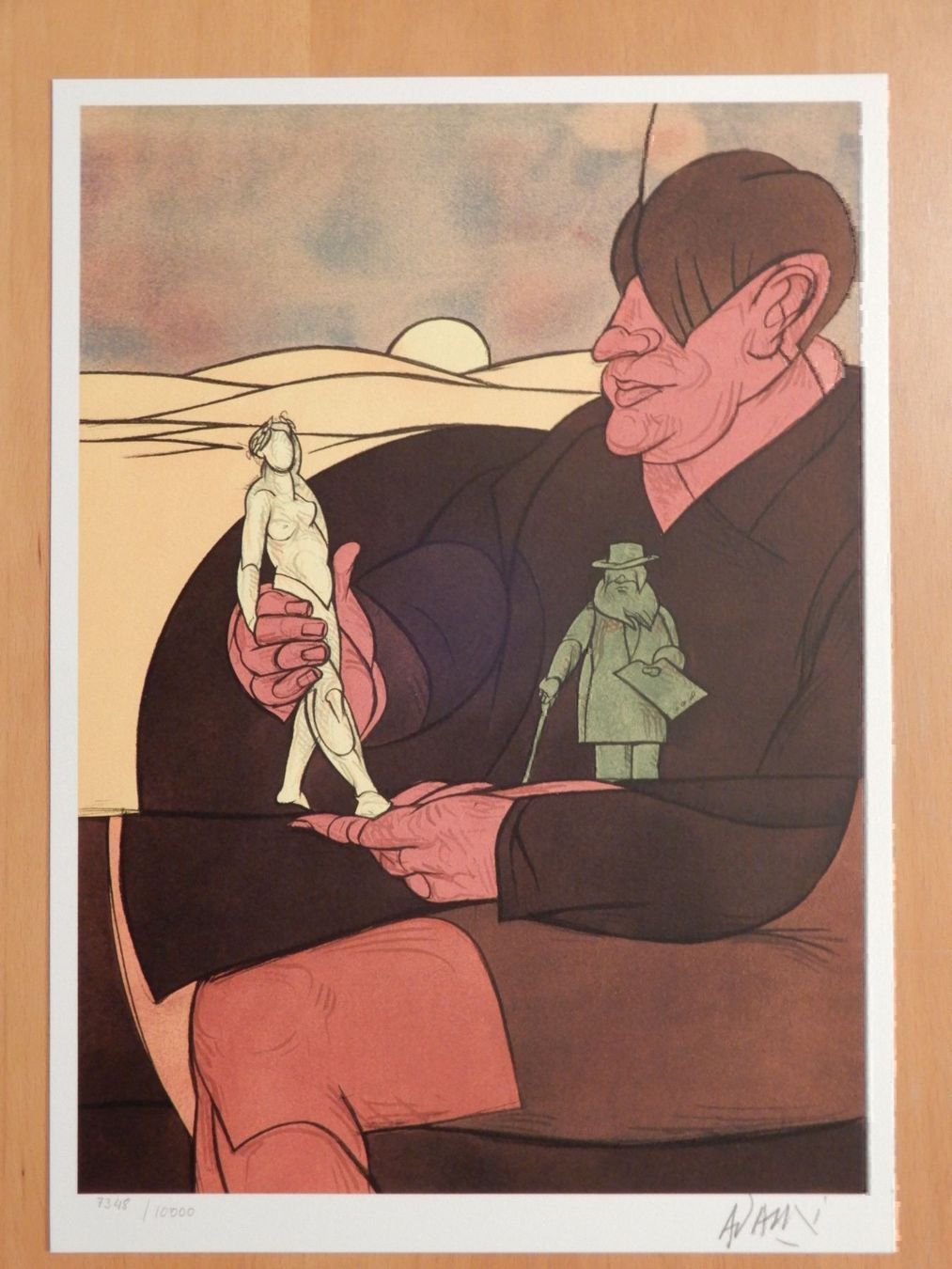 Dipinti: Valerio ADAMI (1935) handsing. Litho – Usato da Emmenbrücke venduto da Kunstankaufverkauf9