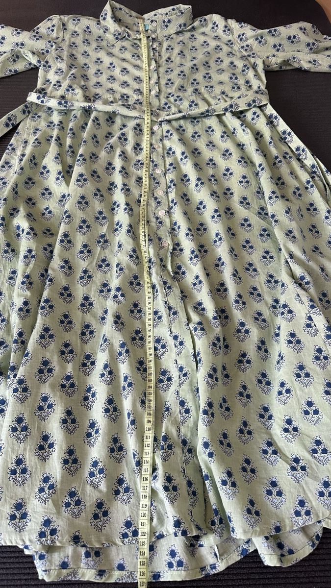 Kleider: Robe longue , 100% Cotton, vert, taille L – Neu (gemäss Beschreibung) aus Vuippens von ale_6gkb 6