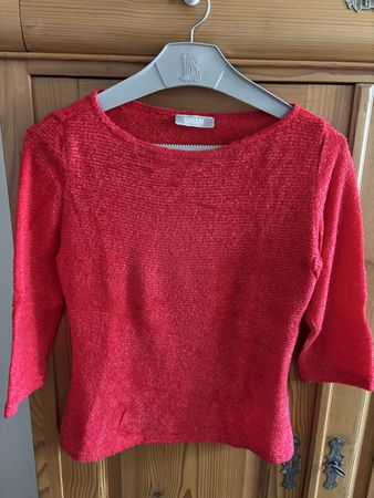 Rotes Glitzer Oberteil, festlich, Grösse S, neuwertig