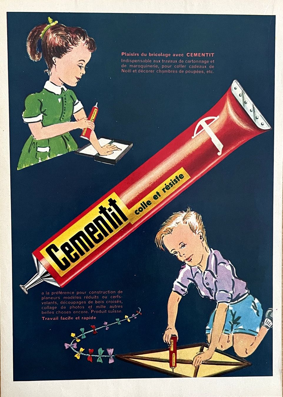 Posters & Illustrations: Cementit  - Alte Werbung / Ancienne réclame 1955 – D'occasion à Savagnier par Ne2065