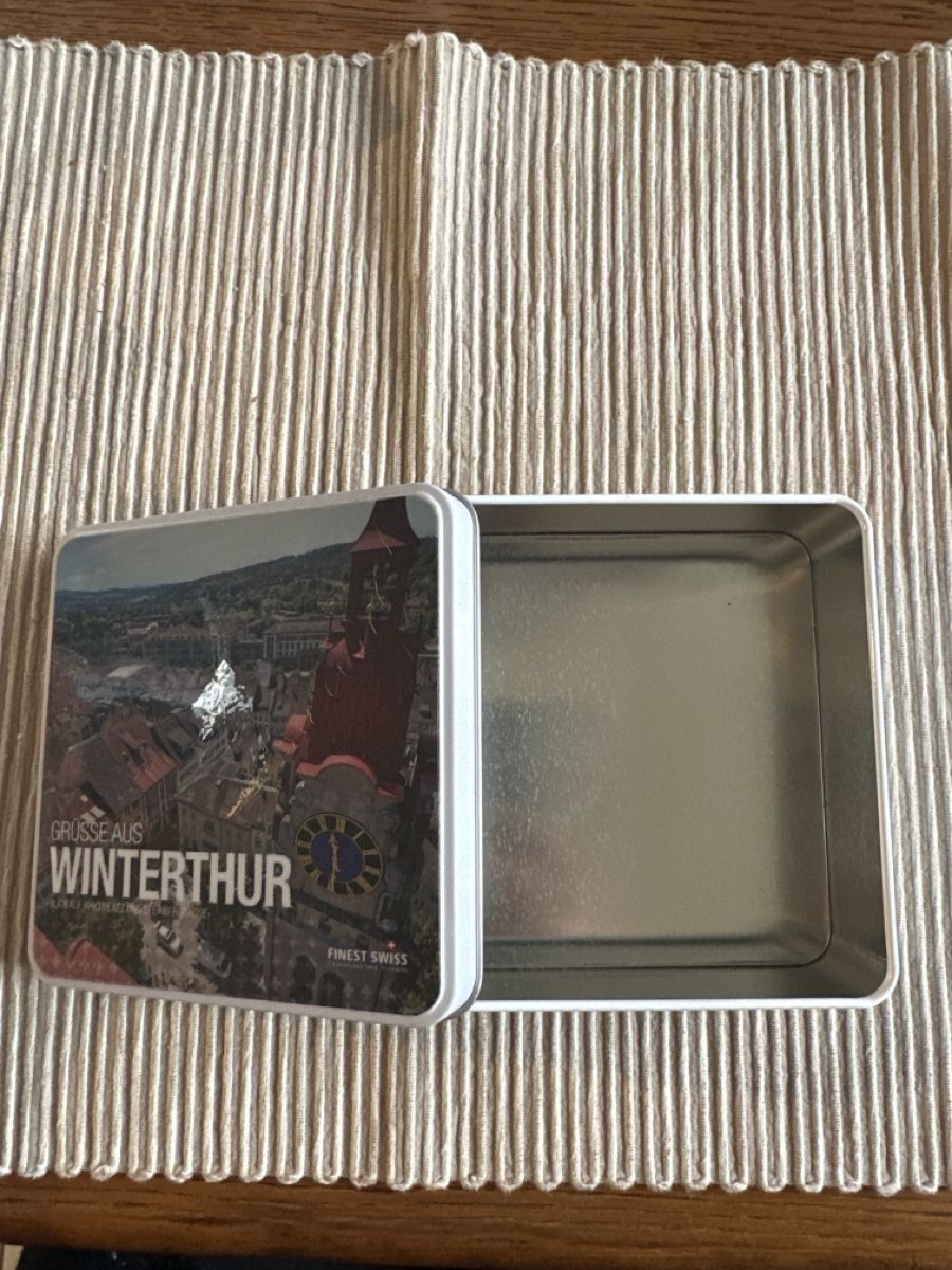 Tutte le decorazioni: Winterthur Blechdose, leer, Motiv Winterthur, Schweiz – Usato da Zürich venduto da mhm_6rhw 2
