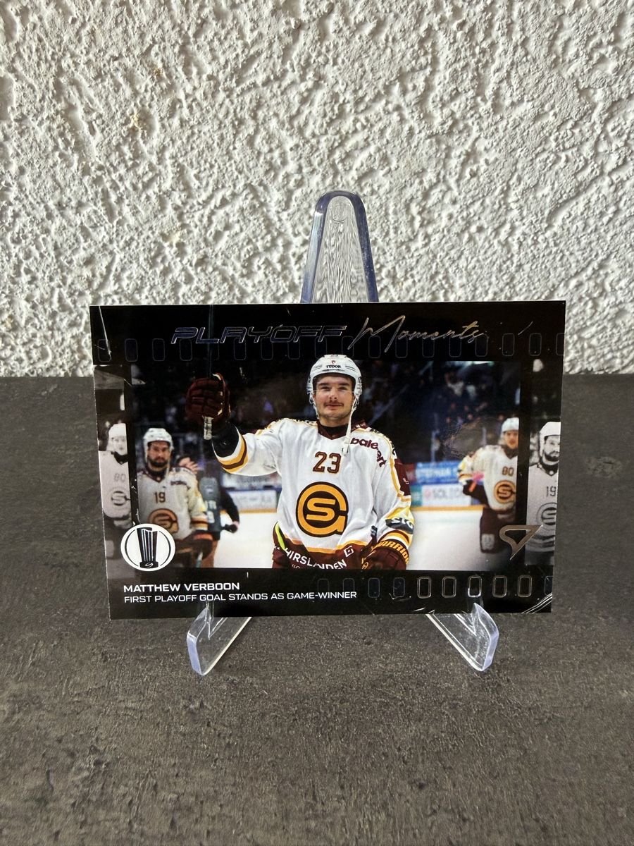 Sportzoo Cartes à collectionner: Matthew Verboon - Playoff moments – Neuf avec emballage d'origine à Réchy par Leeroy1998