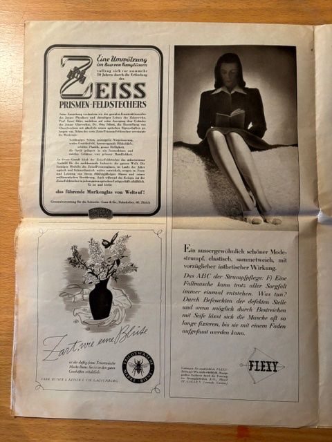 Riviste & Magazine: Beilage Schweizer Illustrierten Anfang 1945 – Usato da Seon venduto da retep012 2