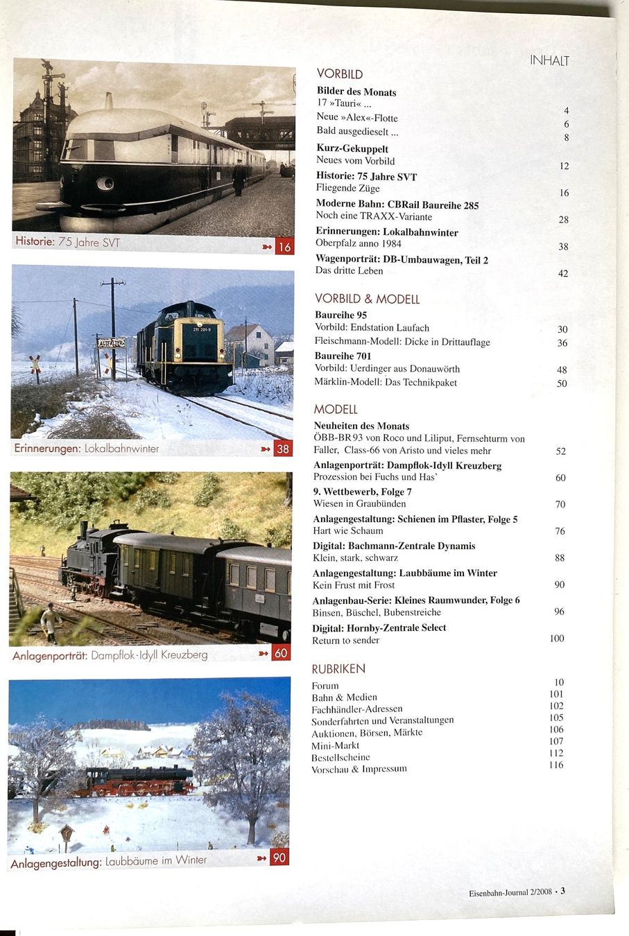 Riviste & Magazine: Eisenbahn Journal - 1+2 /2008 – Nuovo (secondo la descrizione) da Hünenberg venduto da Ecila 1