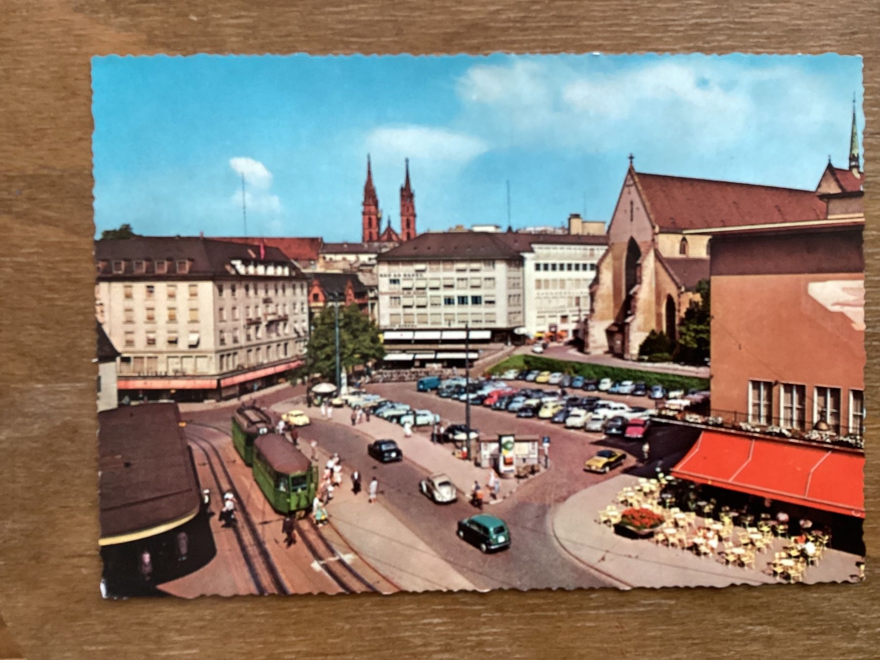 Cartes postales: AK Basel. Barfüsserplatz – D'occasion à Zürich par Tolima194