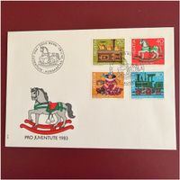 Ersttagsbrief Pro Juventute FDC - 1983 - traditi. Holzspiel.
