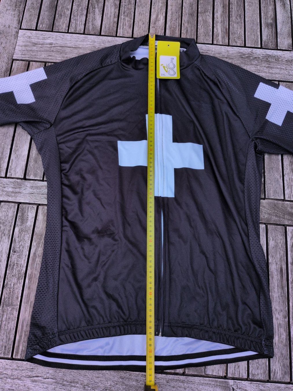 Canottiere & Pantaloni: Velotrikot Schweizerkreuz schwarz XL – Nuovo (secondo la descrizione) da Zürich venduto da kaerntna 1
