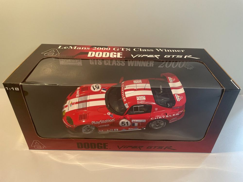 Miniature Altaya 1/43 - Chrysler Viper GTS-R N°51, Vainqueur LMGTS Le Mans 2000 (occasion)