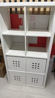 Ikea Regal weiss 8 Fächer inkl. 4 Boxen guter Zustand