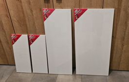 Keilrahmen Leinwand 2x 20x50cm, 1x 30x80cm, 1x 40x80cm