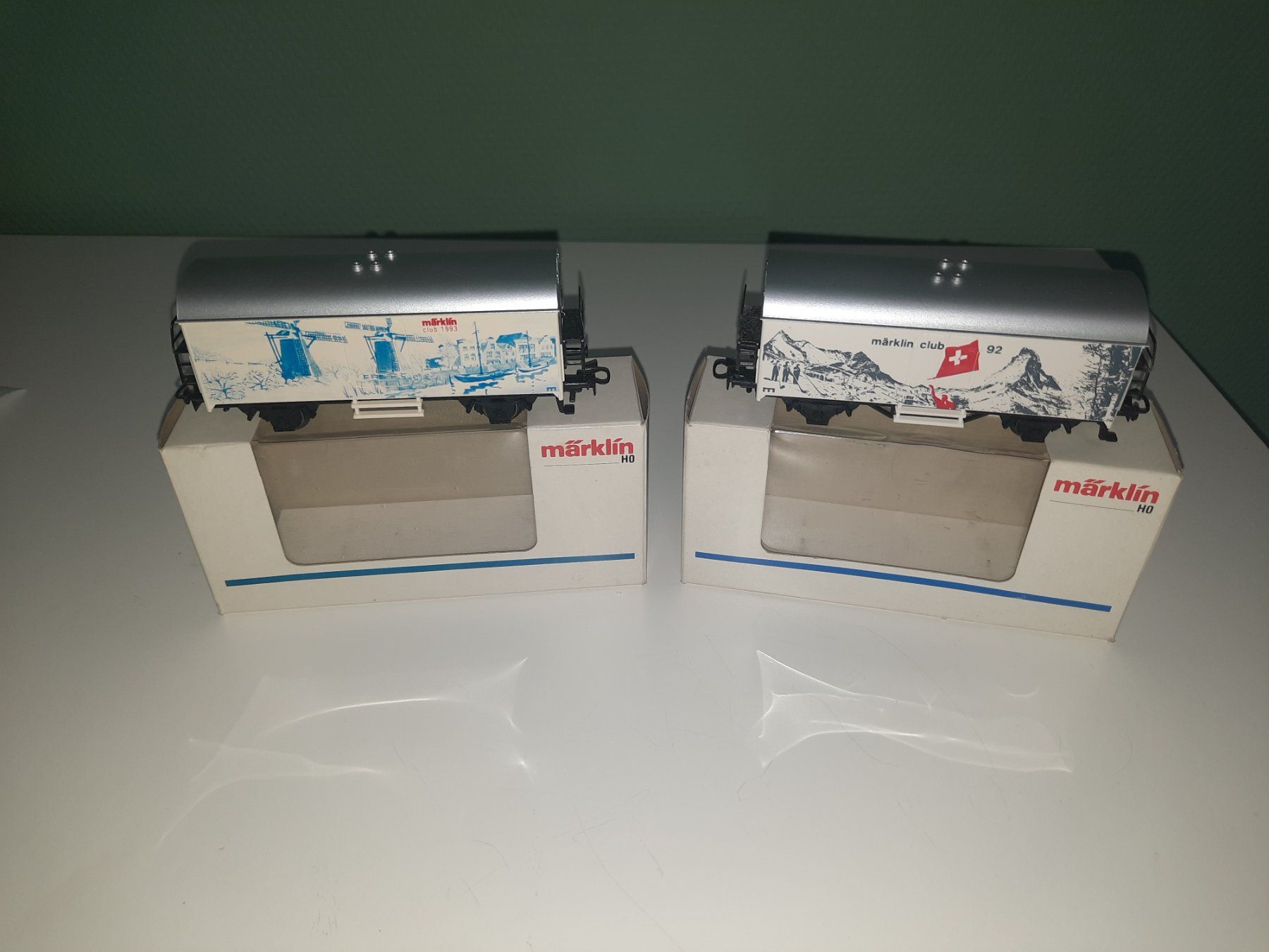 Märklin Modellini di ferrovie: Lot de 2 wagon Maerklin HO – Usato da Thônex venduto da Lasdunas 1