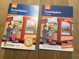 Textaufgaben - rechnen Übungsheft und Lösungen