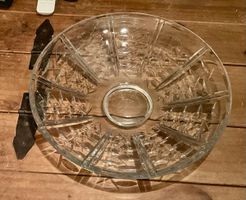 Glas-Platte/Schale mit Muster, sehr guter Zustand!
