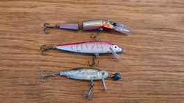 Angelköder Köder unikate seltene Wobbler Set 3 Stück NR.C36