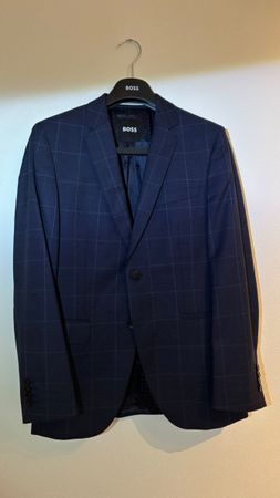 HUGO BOSS 3-teiliger Herrenanzug Gr. 46 – Sakko, Weste & Hos