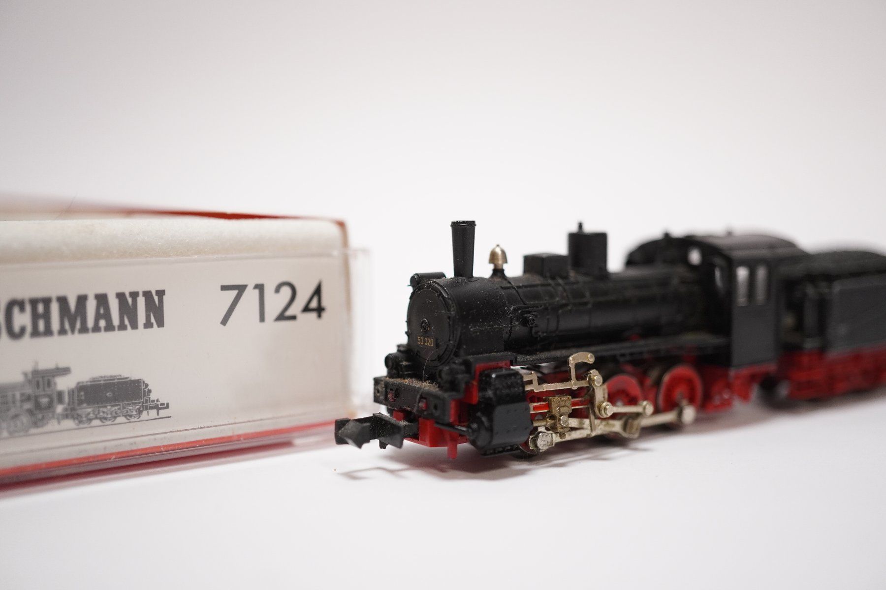 Fleischmann Modelleisenbahnen: e32 FLM N 7124 DB Dampflok  | Bastelware – Defekt aus Thun von