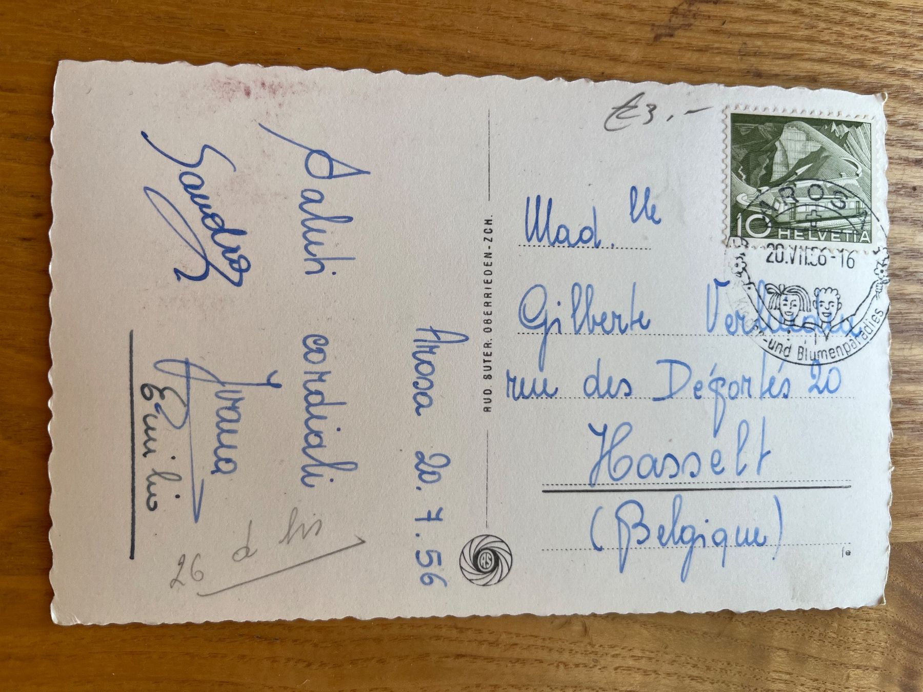 Cartoline postali: Ancienne carte postale / Alte Postkarte Arosa – Usato da Châtel-St-Denis venduto da Vaillant1 1