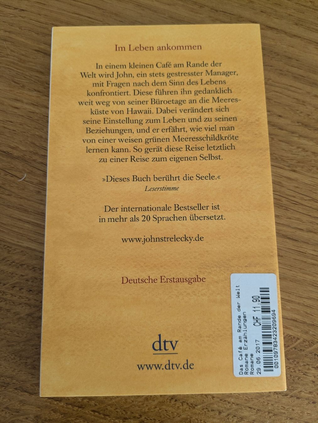 Bücher: John Strelecky: Das Café am Rande der Welt – Gebraucht aus Wohlen AG von merkur0300 1