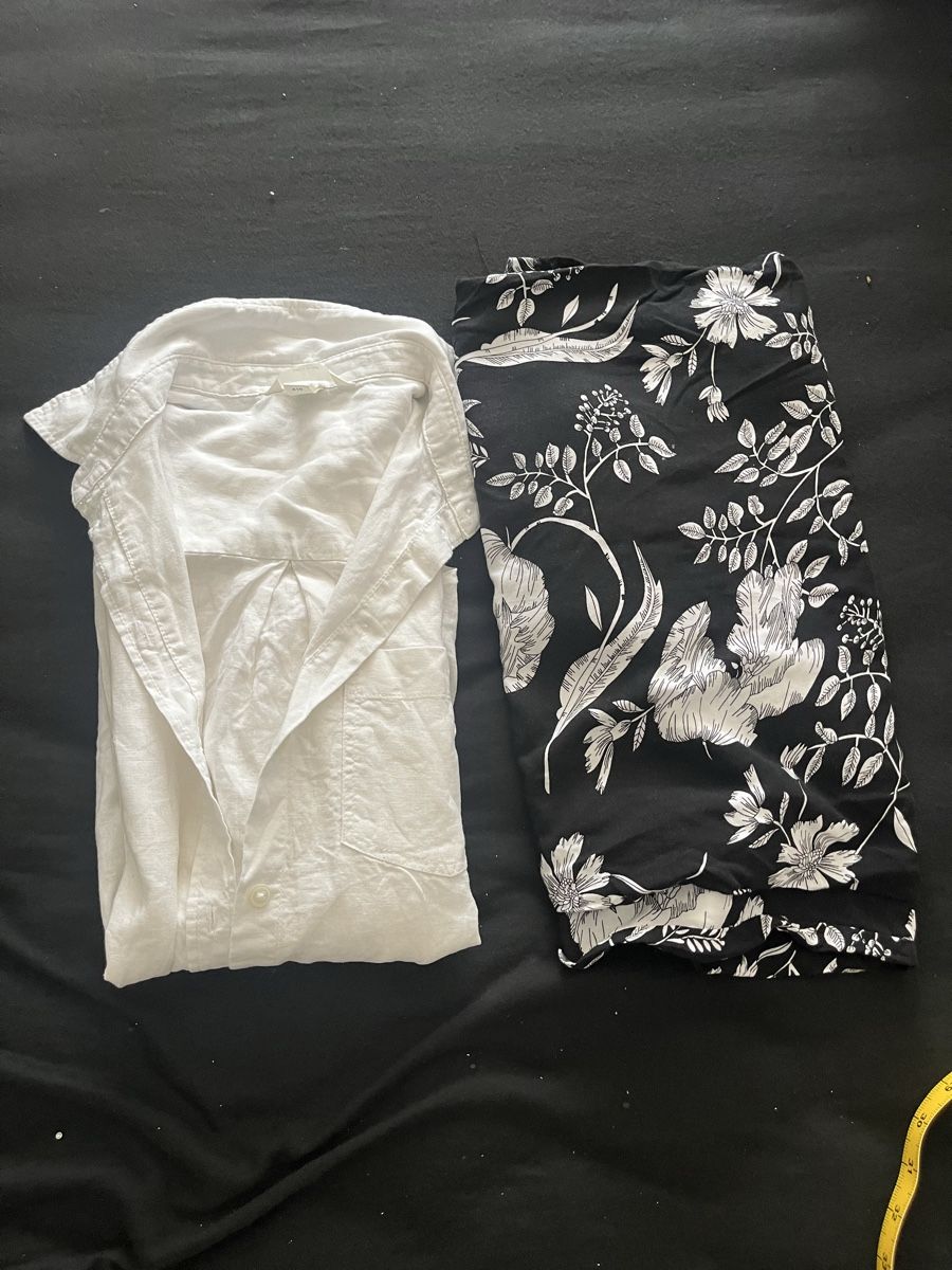Lotti di vestiti: Damen Bluse weiss mit Hose Blumen – Nuovo (secondo la descrizione) da Olten venduto da sae_82z2 8
