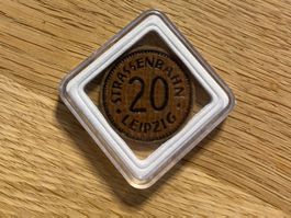 20 Pfennig Strassenbahn Leipzig Jeton