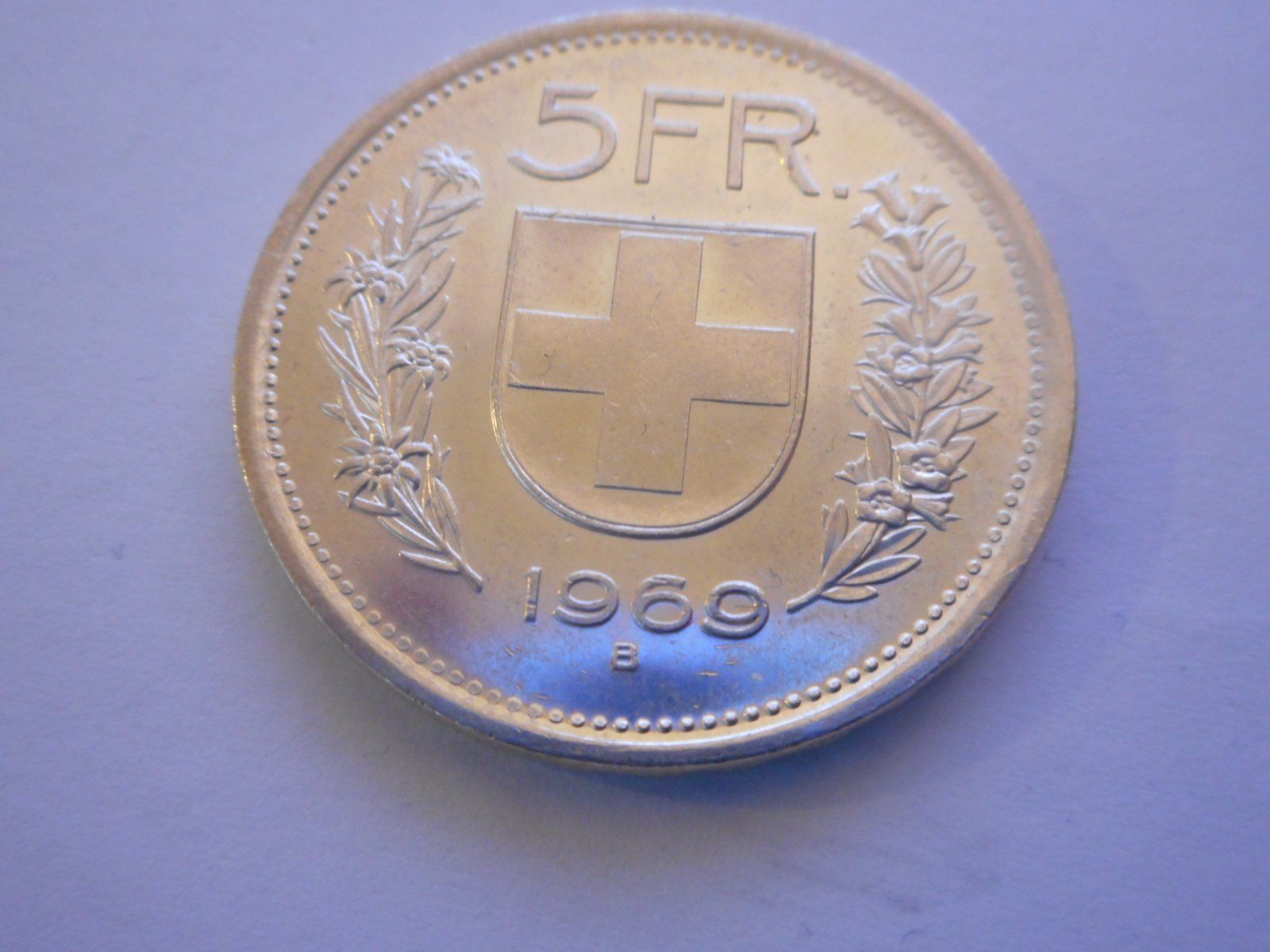 Tutti le monete: 5 Fr. 1969 silber  unz/stgl – Nuovo (secondo la descrizione) da Kriegstetten venduto da pizlad2010 1
