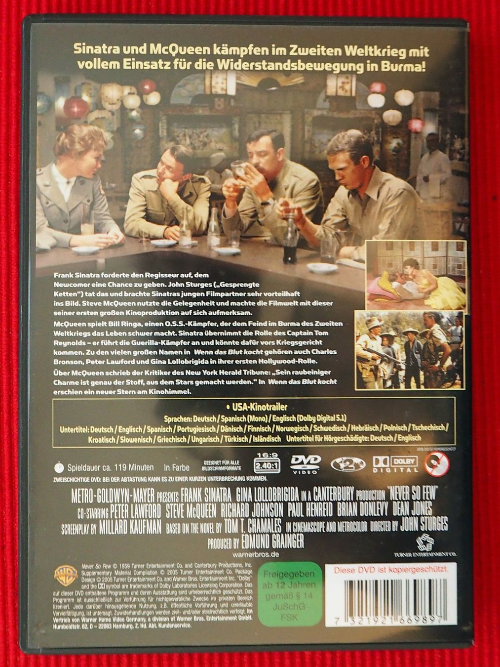 Tutti i DVDs: Wenn das Blut kocht / Frank Sinatra / Steve McQueen – Usato da Chur venduto da big_5zx8 1