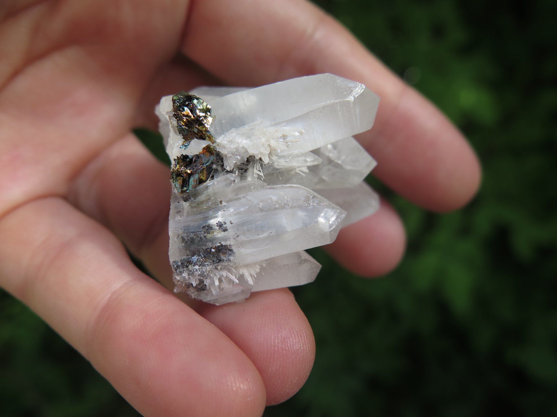 Minerali & Pietre curative: Bergkristall mit Sphalerit von Bulgarien – Usato da Schaffhausen venduto da Yamakana51L8736OQ8 7