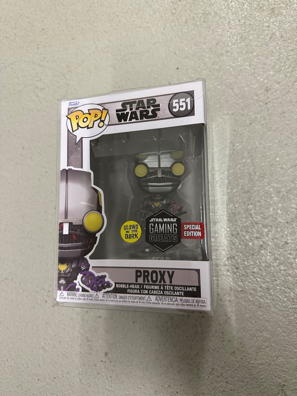 Star Wars Statuette: Funko Pop! Star Wars Proxy (GameStop Excl. & Gitd) Nr. 551 – Usato da Adlikon b.Regensdf venduto da sof_v82f