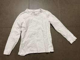 Langarmshirt weiss 116 6 Jahre