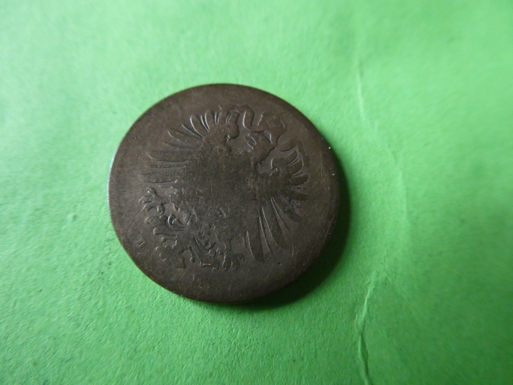 Alle Münzen: Dt. Reich 1874 D, 2 Pfennig – Gebraucht aus Hinterforst von Rohusri 1
