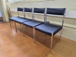 4 Designer Girsberger Stühle, Ernst Lauclair Modell 9052