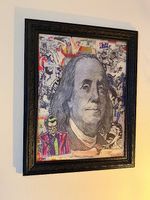 Unikat Hologramm-Kunst/Franklin Batman/+Echtheitszertifikat