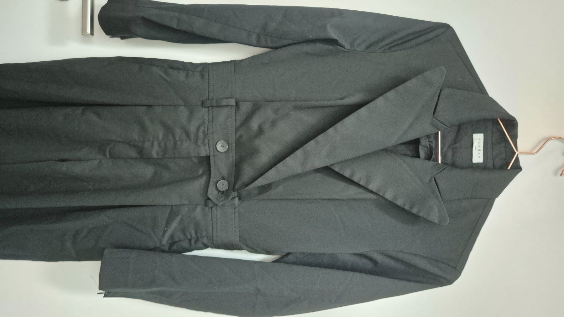 Sandro Jumpsuits: Black Sandro wool jumpsuit size 36 – D'occasion à Zürich par monadiederich 1