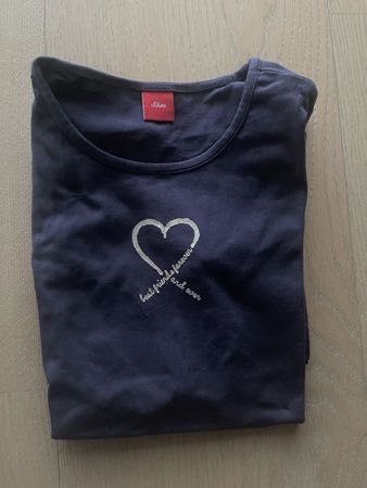 S.Oliver Longshirt NEU, Mädchen Grösse 128/134, Dunkelblau