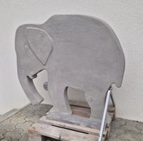 Elefant aus Beton - Gartenskulptur Handgemacht!