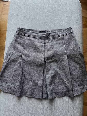 Massimo Dutti Skirt - Pleated Wool Blend  L