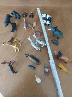 RIESE LOT KUNSTSTOFF TIERE SPIEL 23 STK ALLE ZUSAMMEN