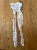 Weiss glitzernde Feinstrumpfhose, Gr. 116/122, für Feste