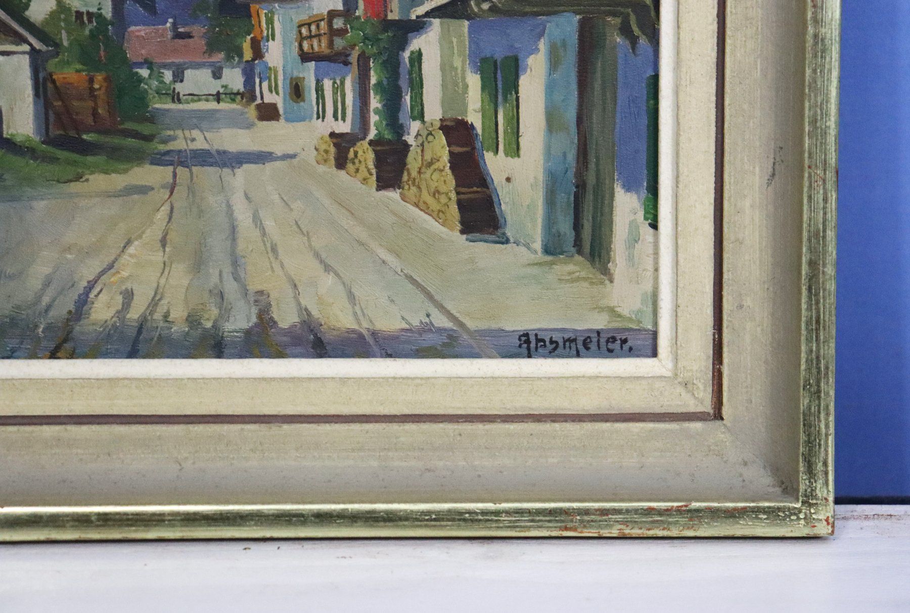 Dipinti: Franz Absmeier, Gemälde "Garmisch+Wettersteingebirge" ? – Usato da Zug venduto da Kunst-Fundgrube 8