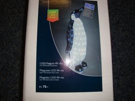 Weichnachtsbeleuchtung / Pinguin 60 cm hoch