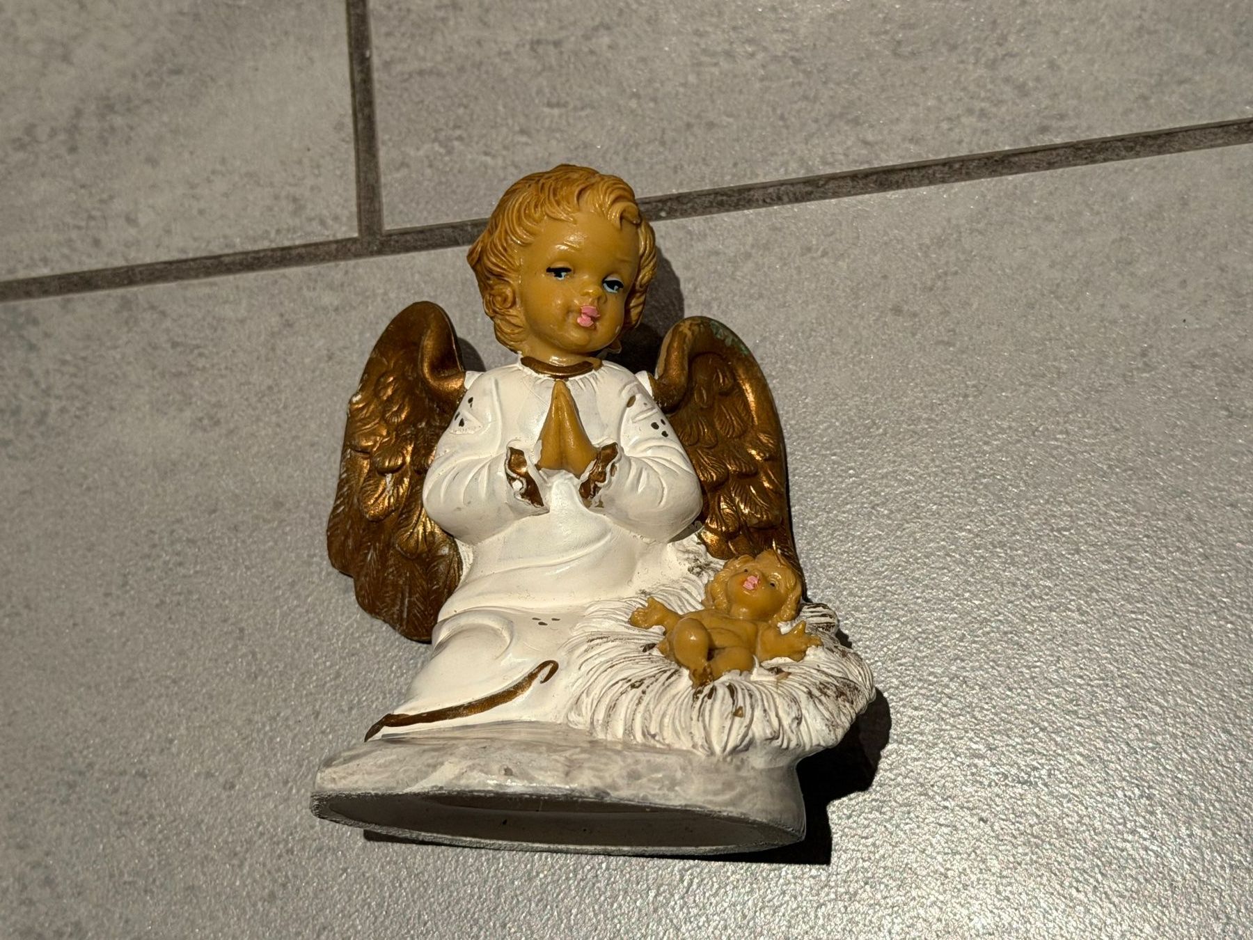Statuette: Figur Engel mit Jesuskind - 10 cm – Usato da Bülach venduto da Loredana13 1