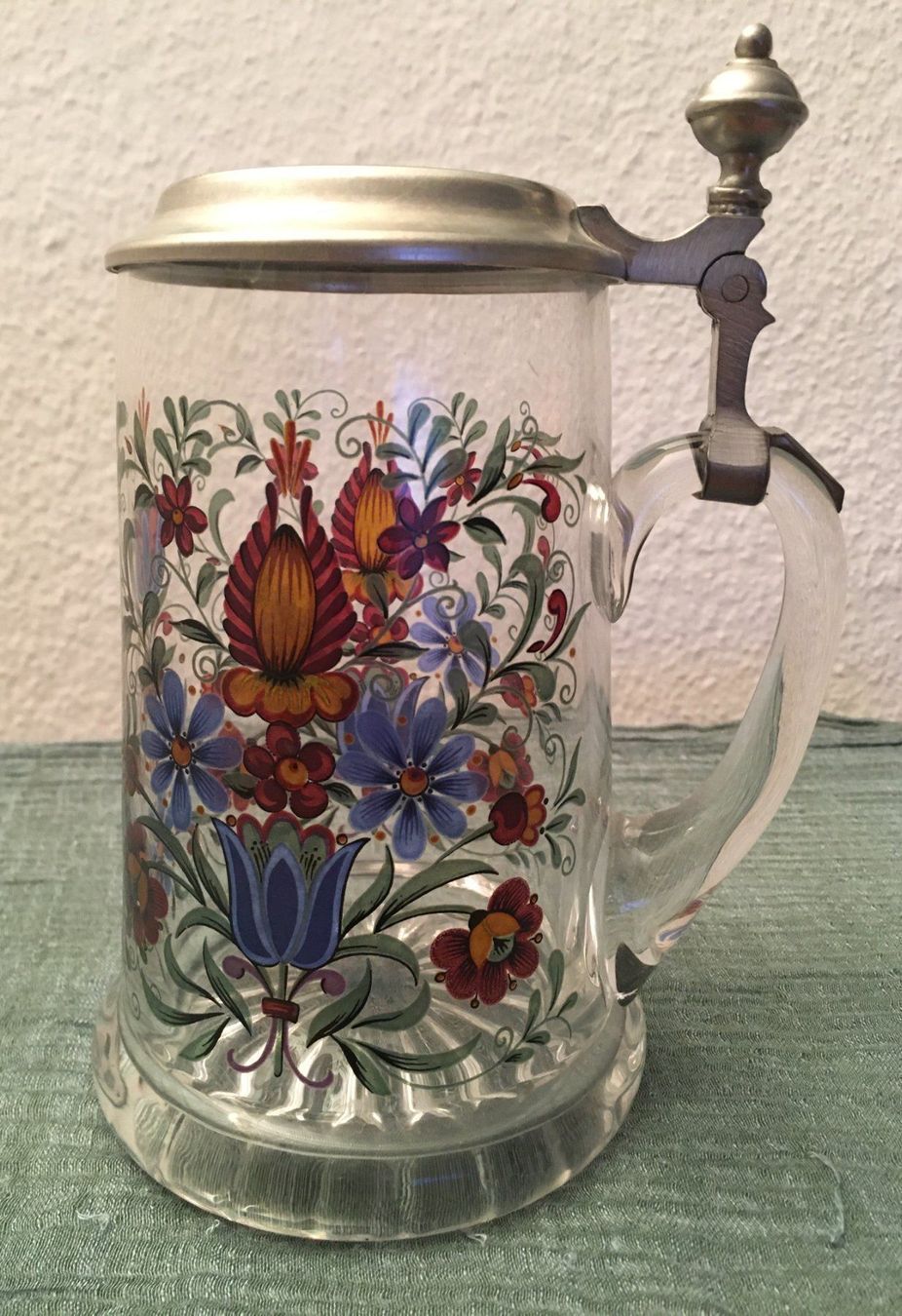 Bicchieri: Bierkrug mit Zinndeckel / Handarbeit – Usato da Zürich venduto da loriana 4