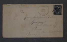 Altes Briefcouvert von 1890 mit Frankatur / gelaufen