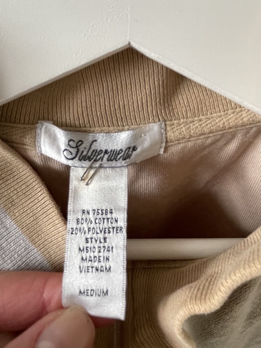 Giacche: vintage Trainingsjacke beige, size S/M – Usato da Biberstein venduto da koempossible 1