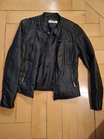 Only Kunstlederjacke Schwarz Gr. 38