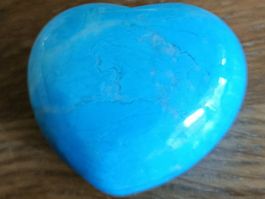 Herz Howlith blau
