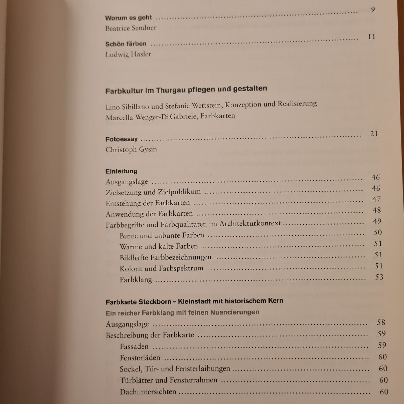 Libri: Farbfächer Thurgau – Usato da Basel venduto da Piscosour01 2
